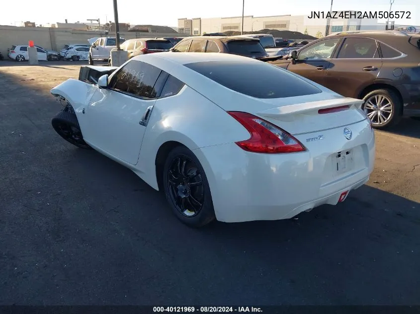 2010 Nissan 370Z VIN: JN1AZ4EH2AM506572 Lot: 40121969