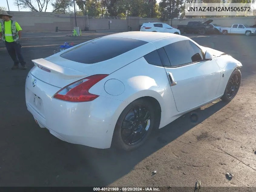 2010 Nissan 370Z VIN: JN1AZ4EH2AM506572 Lot: 40121969