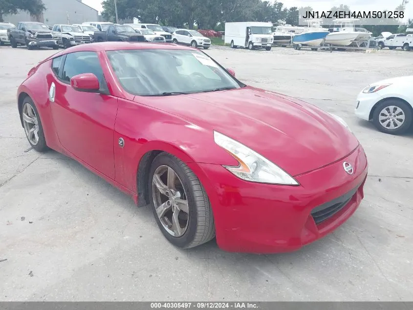 2010 Nissan 370Z Touring VIN: JN1AZ4EH4AM501258 Lot: 40305497