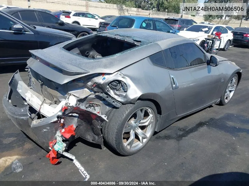 2010 Nissan 370Z VIN: JN1AZ4EH0AM506506 Lot: 40434886