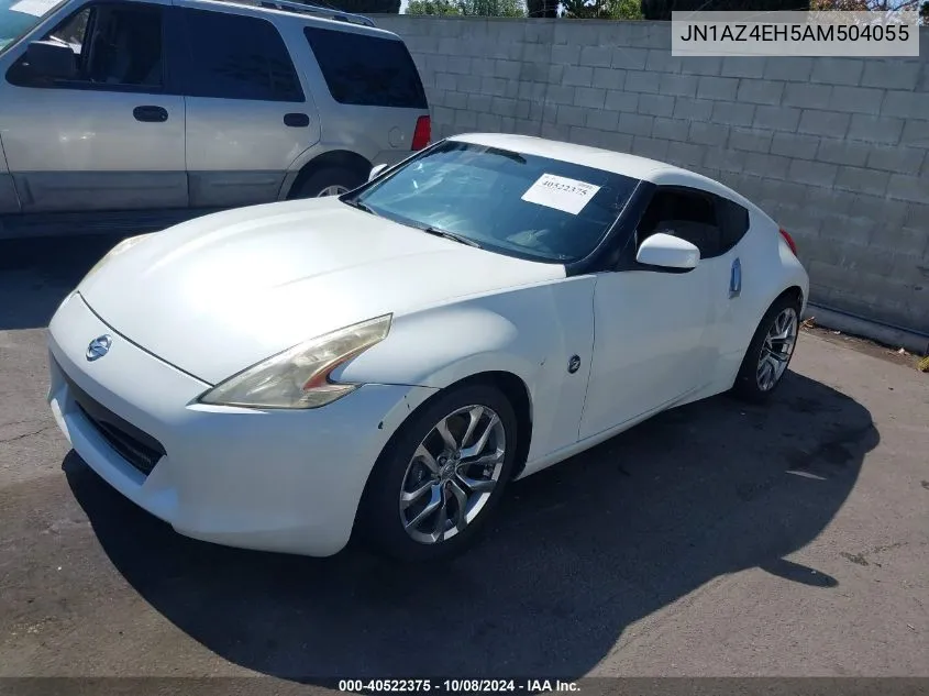 2010 Nissan 370Z VIN: JN1AZ4EH5AM504055 Lot: 40522375