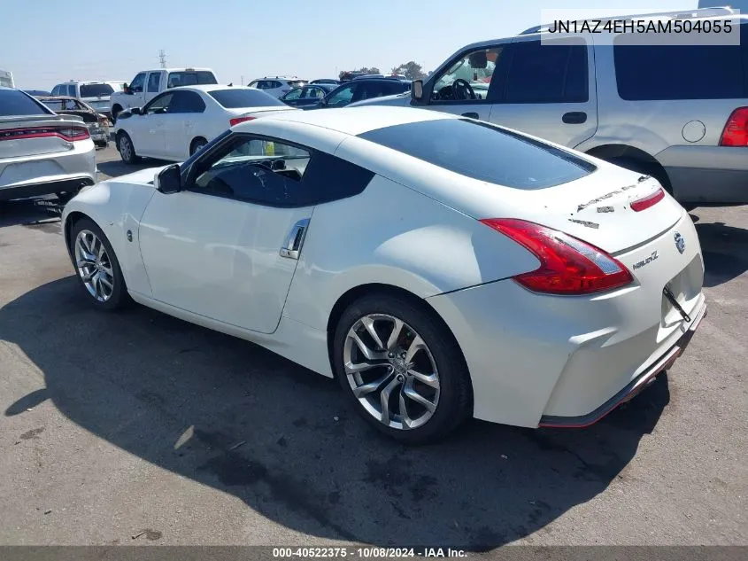 2010 Nissan 370Z VIN: JN1AZ4EH5AM504055 Lot: 40522375