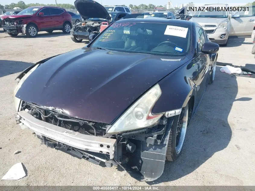 2010 Nissan 370Z Touring VIN: JN1AZ4EH8AM504731 Lot: 40585417