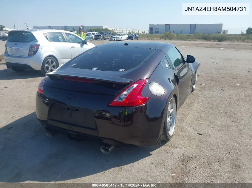 2010 Nissan 370Z Touring VIN: JN1AZ4EH8AM504731 Lot: 40585417