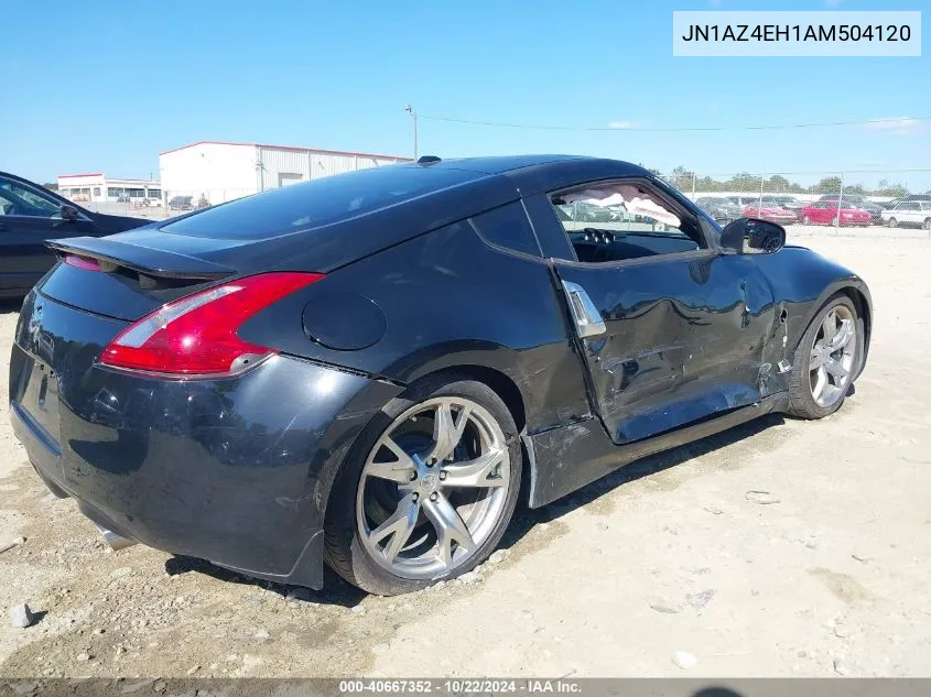 2010 Nissan 370Z Touring VIN: JN1AZ4EH1AM504120 Lot: 40667352