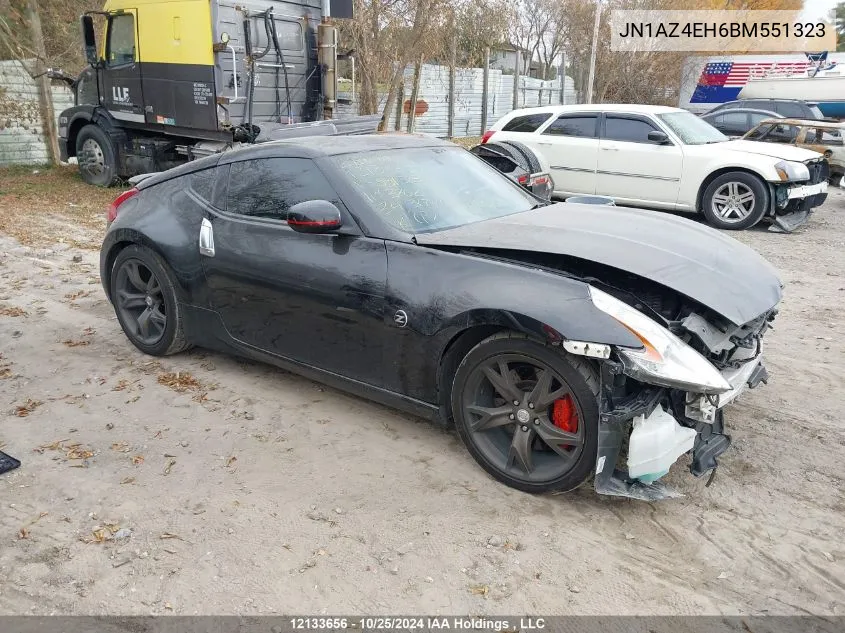 2011 Nissan 370Z VIN: JN1AZ4EH6BM551323 Lot: 12133656