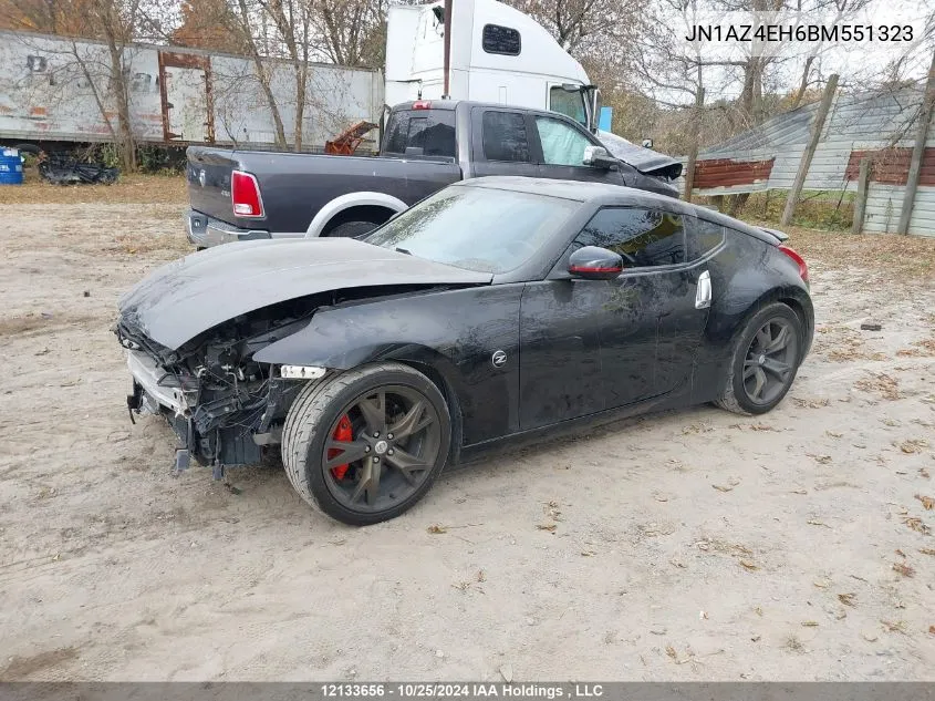 2011 Nissan 370Z VIN: JN1AZ4EH6BM551323 Lot: 12133656