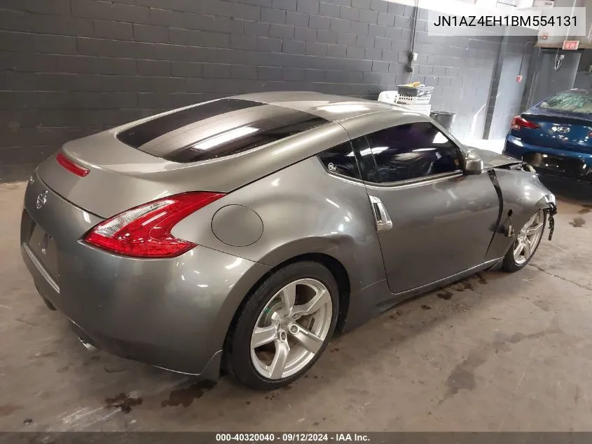 2011 Nissan 370Z VIN: JN1AZ4EH1BM554131 Lot: 40320040