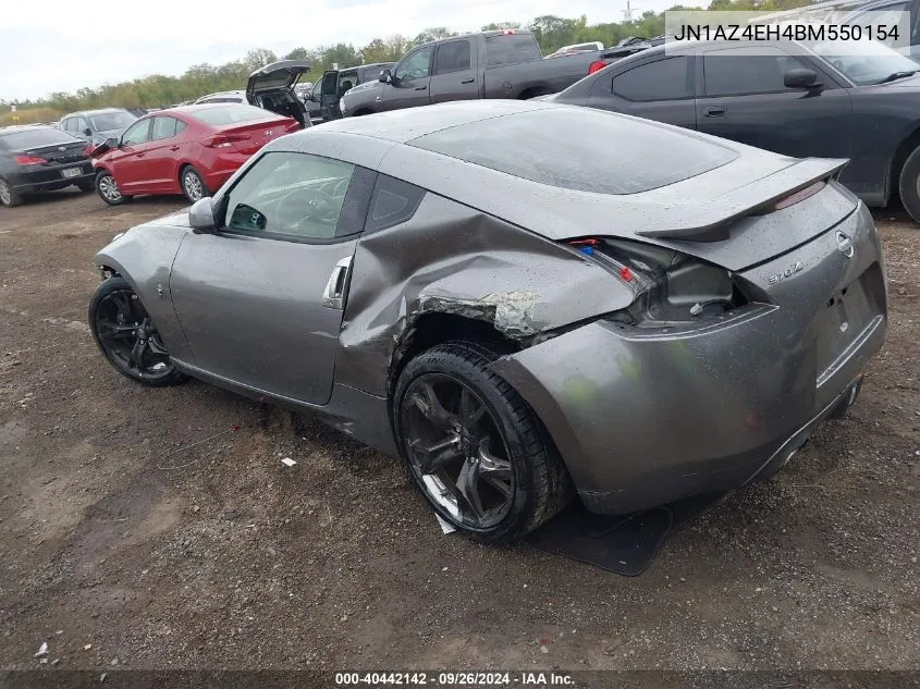 2011 Nissan 370Z VIN: JN1AZ4EH4BM550154 Lot: 40442142