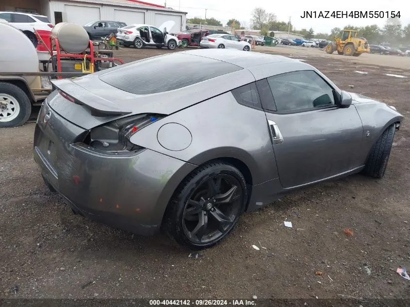 2011 Nissan 370Z VIN: JN1AZ4EH4BM550154 Lot: 40442142