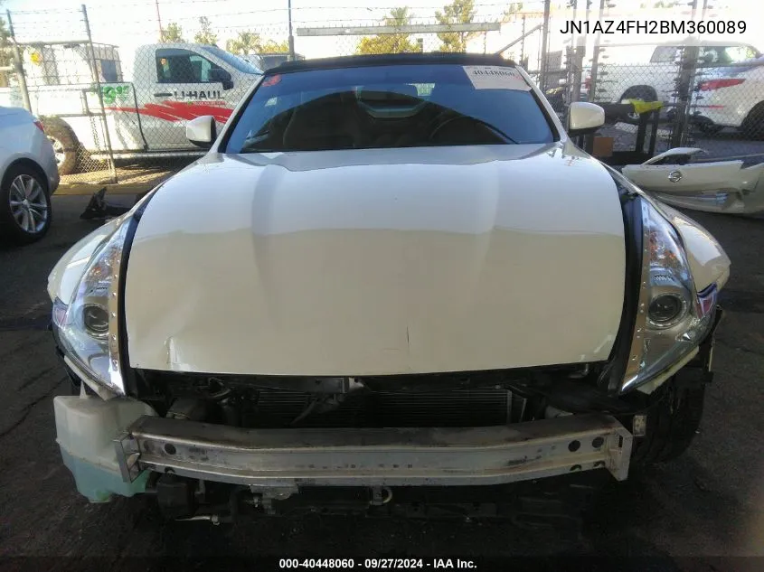 2011 Nissan 370Z Touring VIN: JN1AZ4FH2BM360089 Lot: 40448060