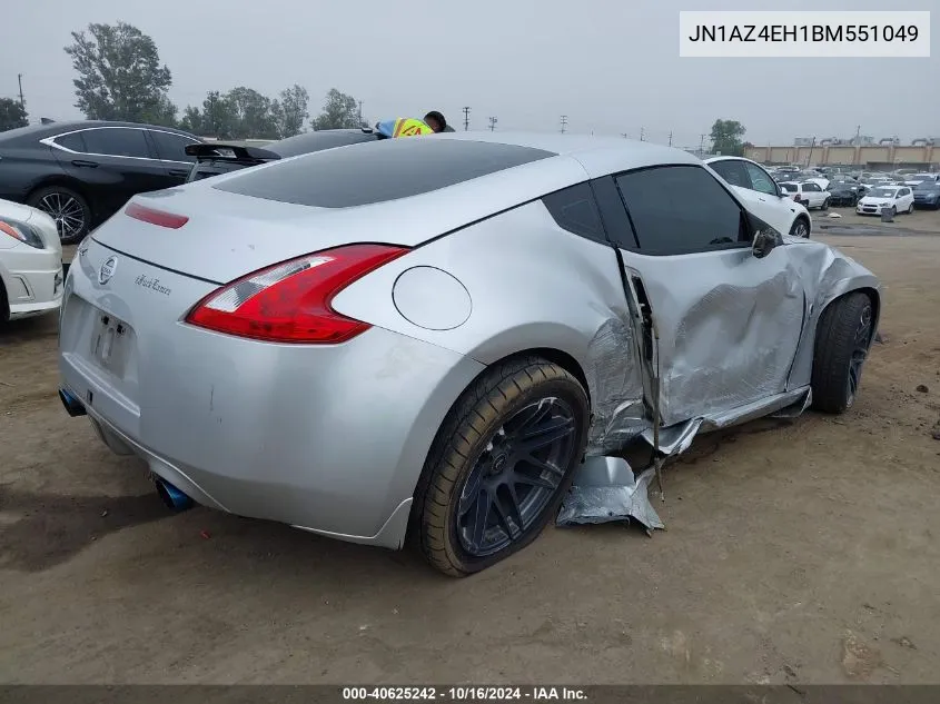 2011 Nissan 370Z VIN: JN1AZ4EH1BM551049 Lot: 40625242