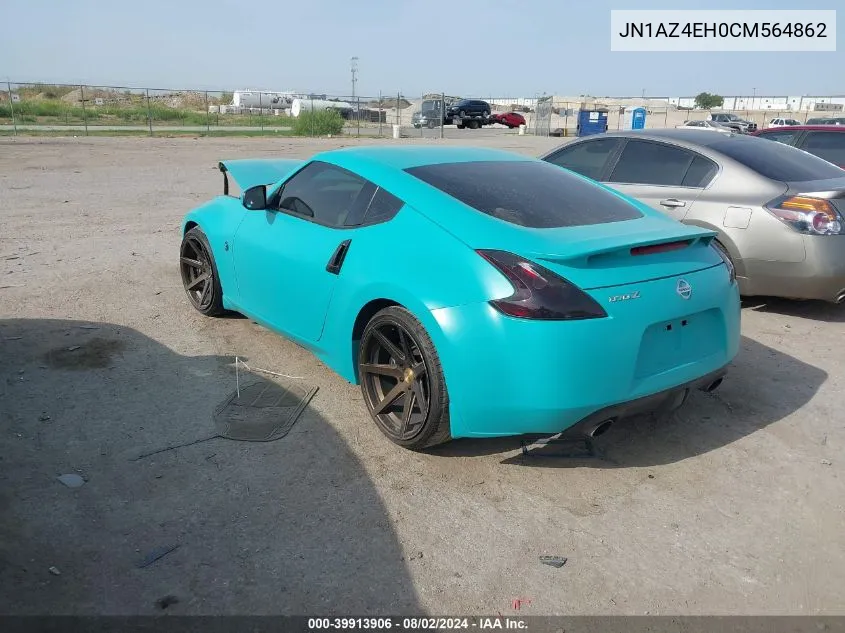 2012 Nissan 370Z VIN: JN1AZ4EH0CM564862 Lot: 39913906