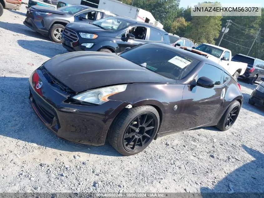 2012 Nissan 370Z VIN: JN1AZ4EHXCM563072 Lot: 40550246