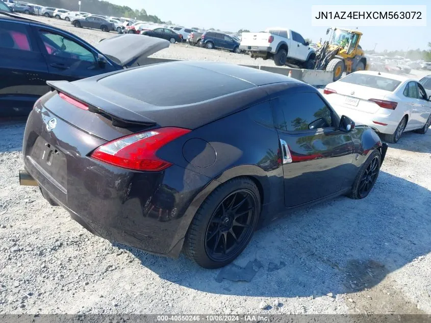 2012 Nissan 370Z VIN: JN1AZ4EHXCM563072 Lot: 40550246