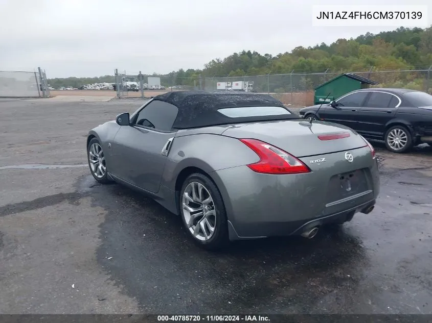 2012 Nissan 370Z Touring VIN: JN1AZ4FH6CM370139 Lot: 40785720