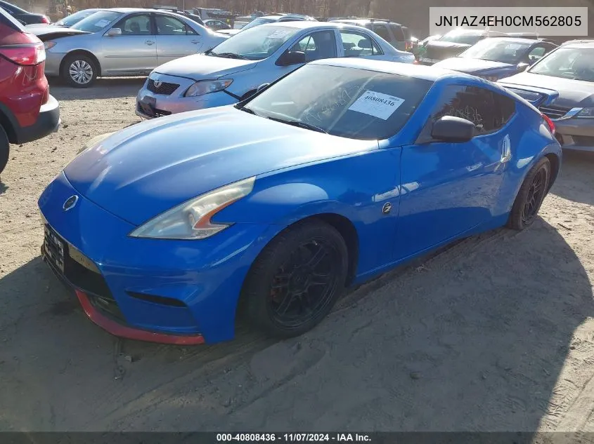 2012 Nissan 370Z VIN: JN1AZ4EH0CM562805 Lot: 40808436