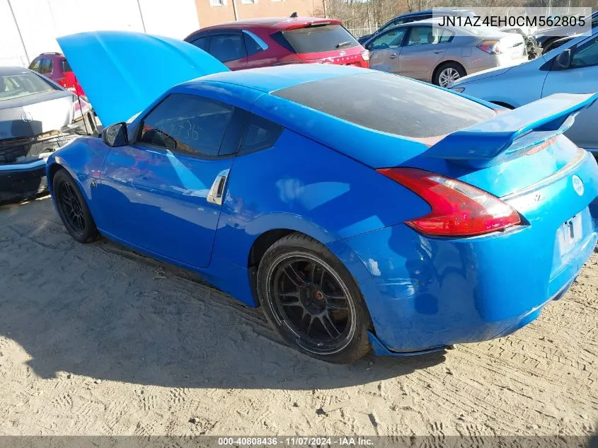 2012 Nissan 370Z VIN: JN1AZ4EH0CM562805 Lot: 40808436