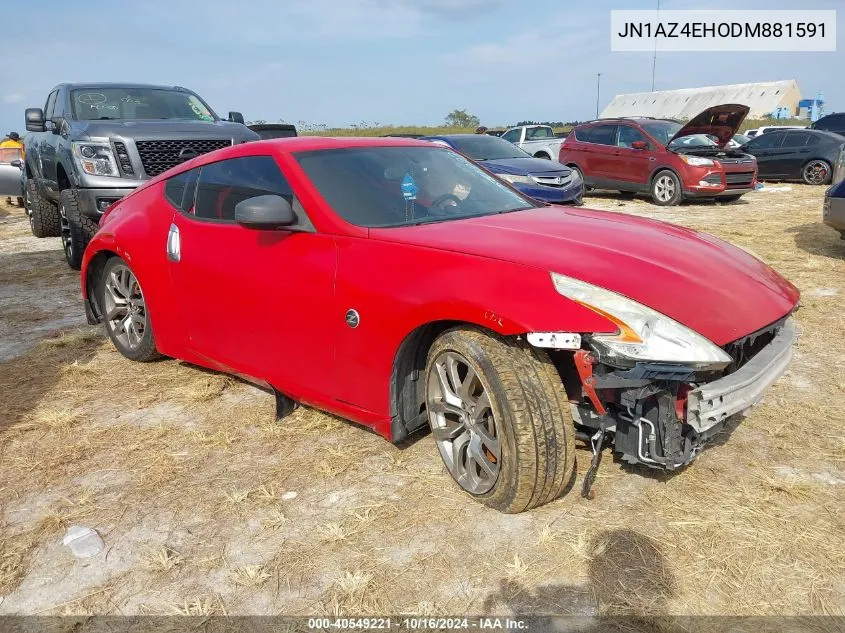 2013 Nissan 370Z Touring VIN: JN1AZ4EHODM881591 Lot: 40549221