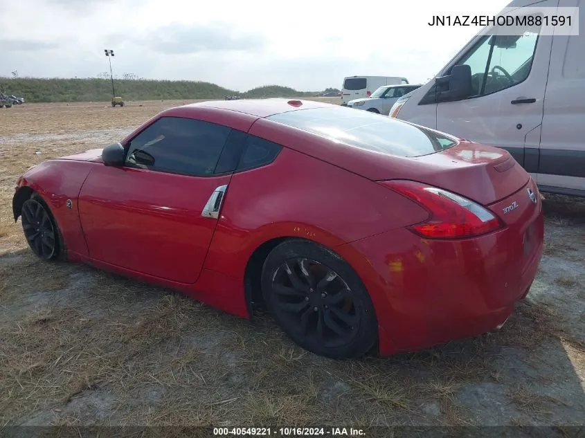 2013 Nissan 370Z Touring VIN: JN1AZ4EHODM881591 Lot: 40549221