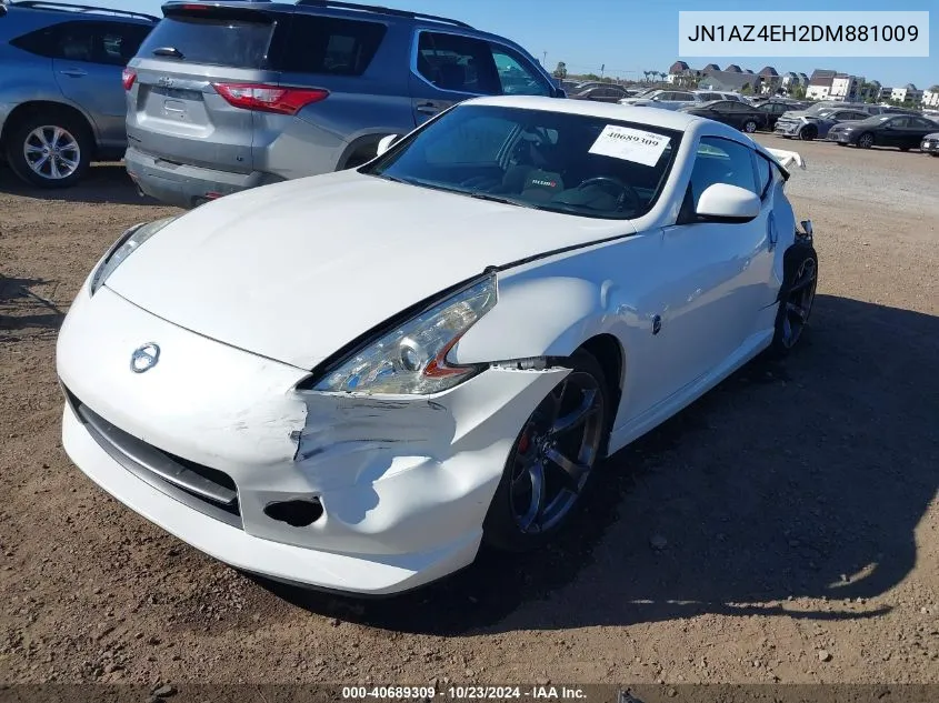 2013 Nissan 370Z Nismo VIN: JN1AZ4EH2DM881009 Lot: 40689309