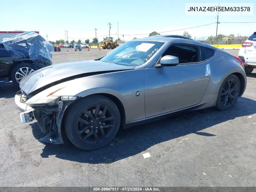 2014 Nissan 370Z VIN: JN1AZ4EH5EM633578 Lot: 39947011