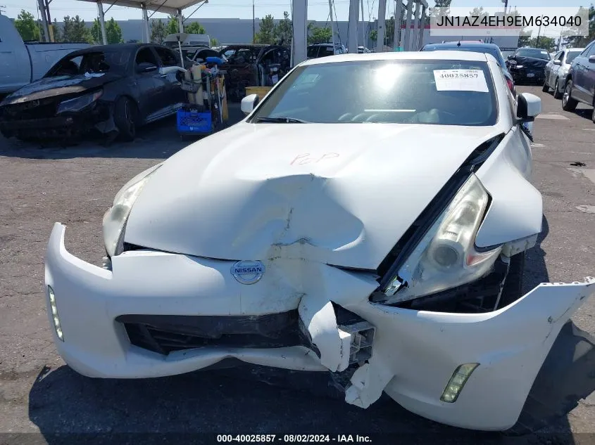 2014 Nissan 370Z VIN: JN1AZ4EH9EM634040 Lot: 40025857