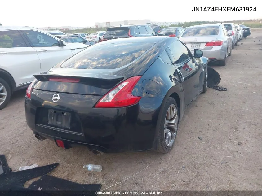 2014 Nissan 370Z VIN: JN1AZ4EHXEM631924 Lot: 40075418