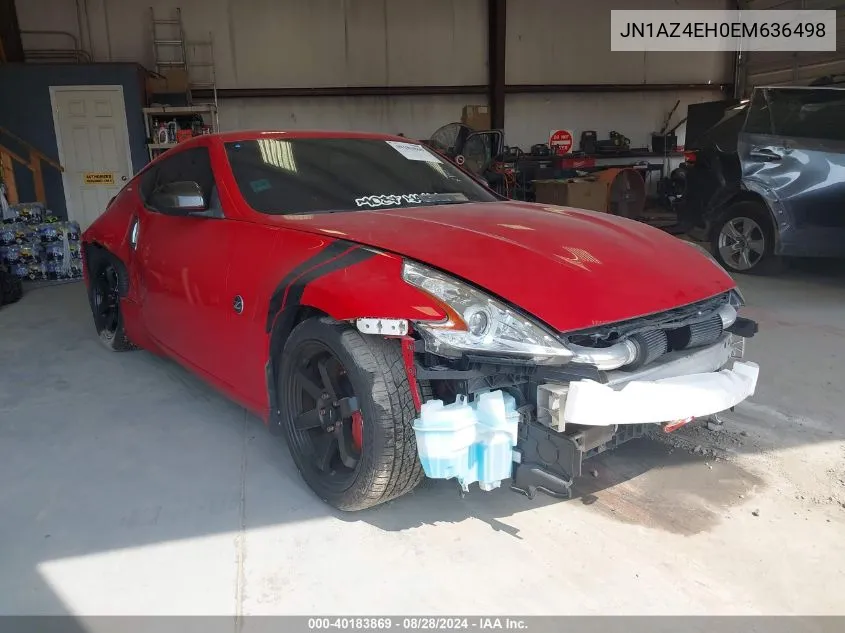 2014 Nissan 370Z VIN: JN1AZ4EH0EM636498 Lot: 40183869