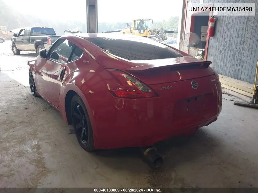 JN1AZ4EH0EM636498 2014 Nissan 370Z