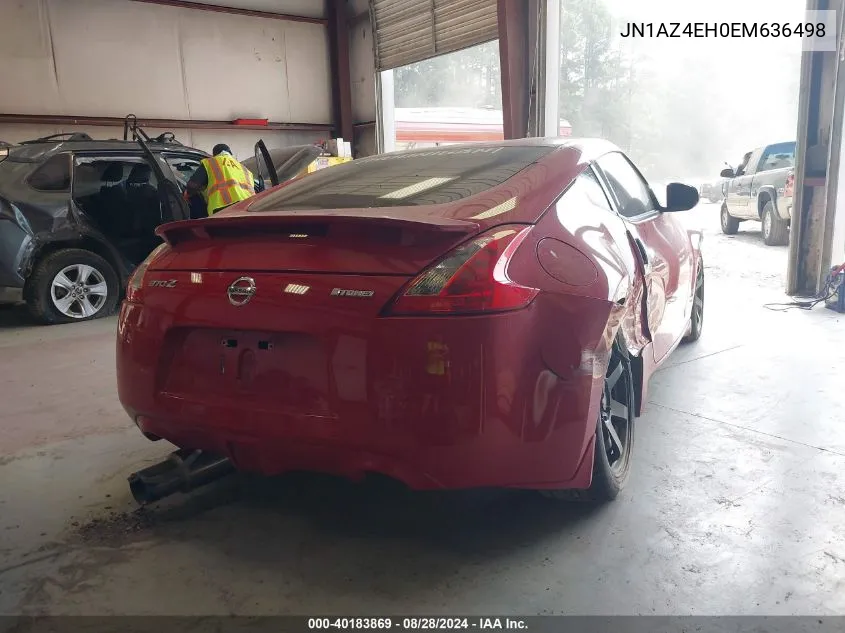 2014 Nissan 370Z VIN: JN1AZ4EH0EM636498 Lot: 40183869