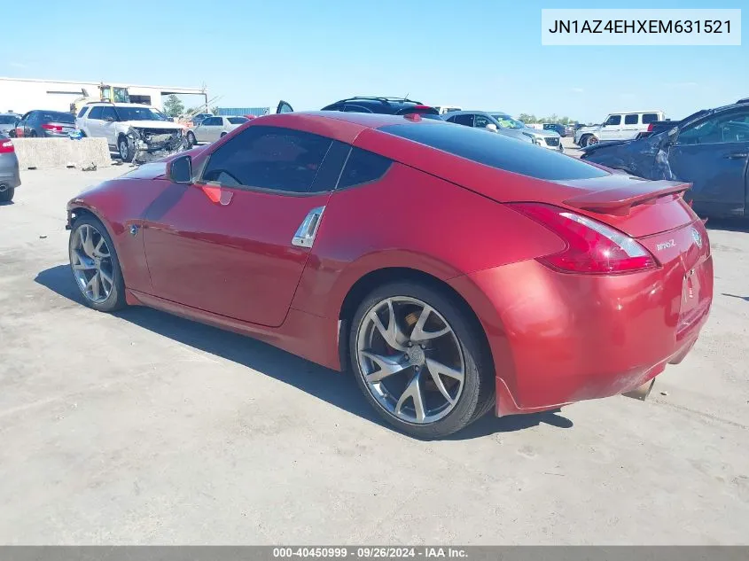 2014 Nissan 370Z Touring VIN: JN1AZ4EHXEM631521 Lot: 40450999