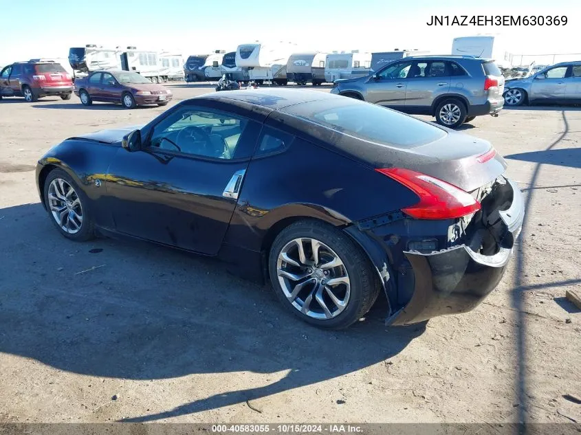 2014 Nissan 370Z VIN: JN1AZ4EH3EM630369 Lot: 40583055