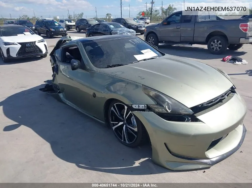 2014 Nissan 370Z VIN: JN1AZ4EH0EM637070 Lot: 40651744