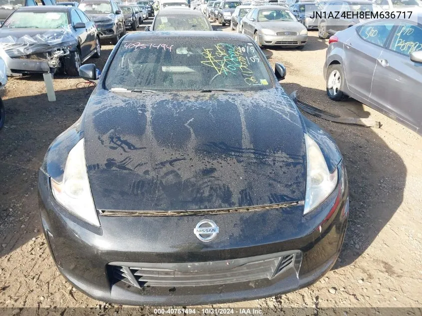 2014 Nissan 370Z VIN: JN1AZ4EH8EM636717 Lot: 40751494