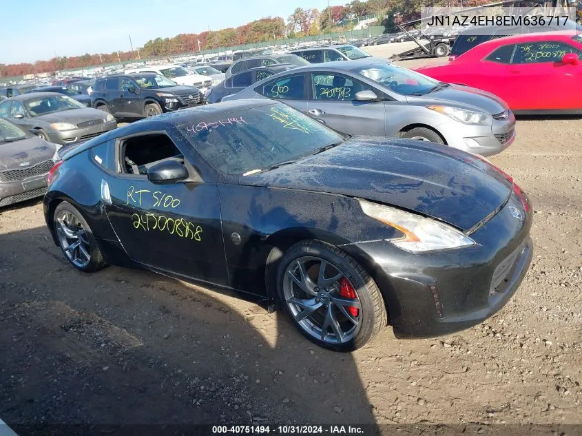 2014 Nissan 370Z VIN: JN1AZ4EH8EM636717 Lot: 40751494