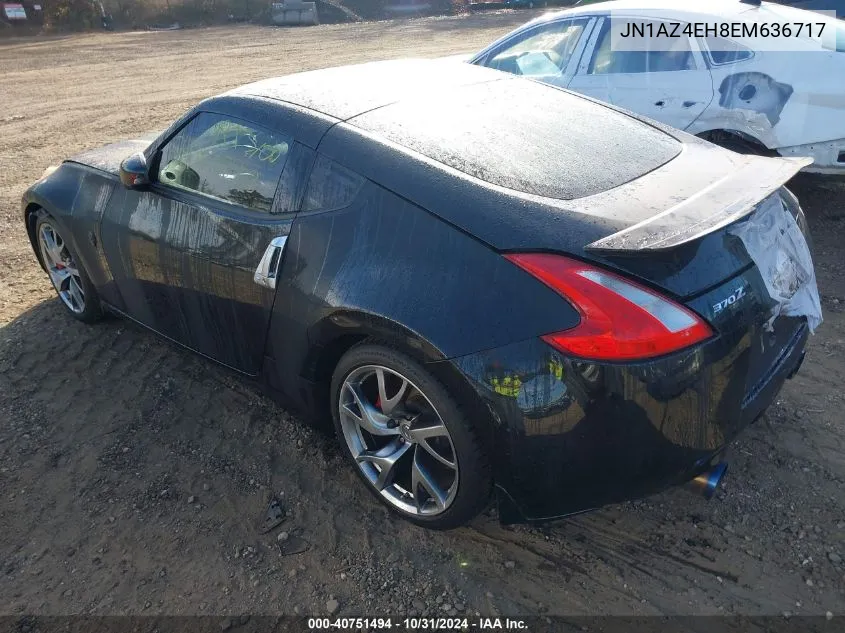 2014 Nissan 370Z VIN: JN1AZ4EH8EM636717 Lot: 40751494