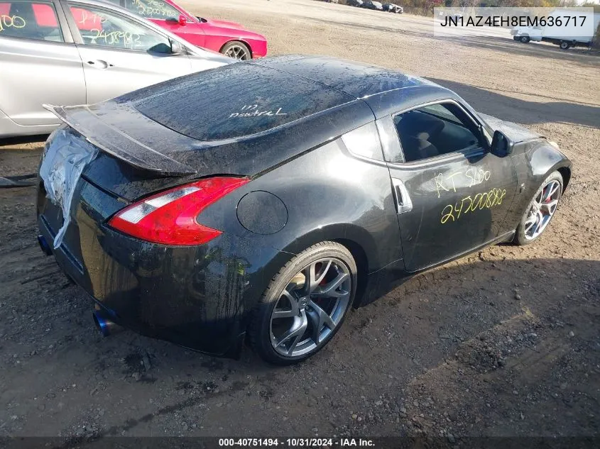 2014 Nissan 370Z VIN: JN1AZ4EH8EM636717 Lot: 40751494