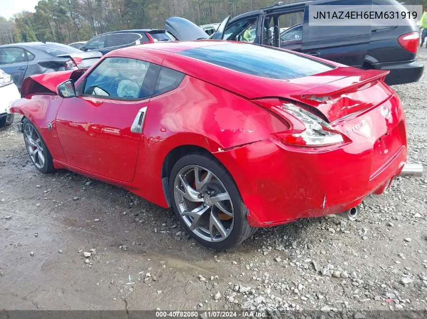 2014 Nissan 370Z VIN: JN1AZ4EH6EM631919 Lot: 40782050