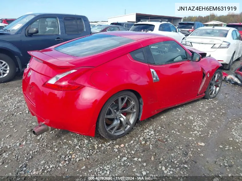 2014 Nissan 370Z VIN: JN1AZ4EH6EM631919 Lot: 40782050