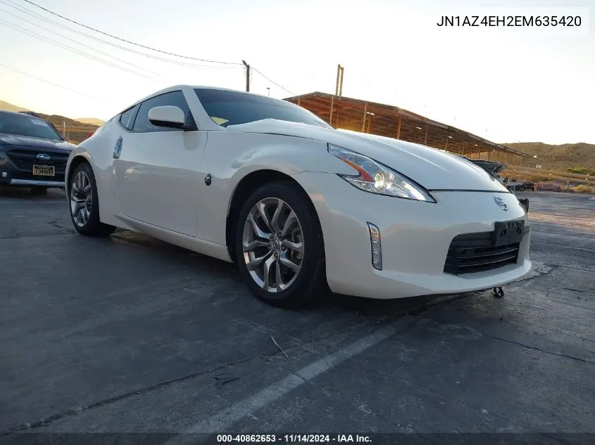 2014 Nissan 370Z VIN: JN1AZ4EH2EM635420 Lot: 40862653