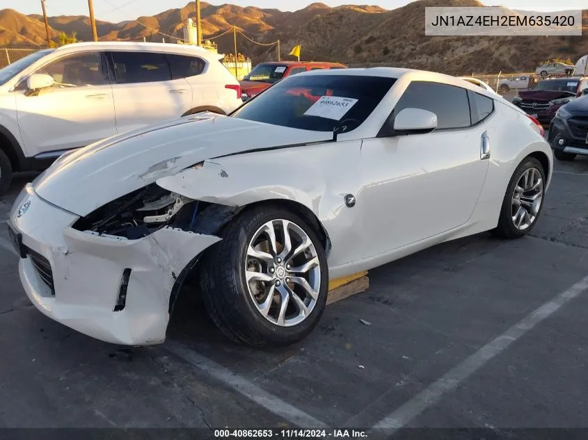 2014 Nissan 370Z VIN: JN1AZ4EH2EM635420 Lot: 40862653