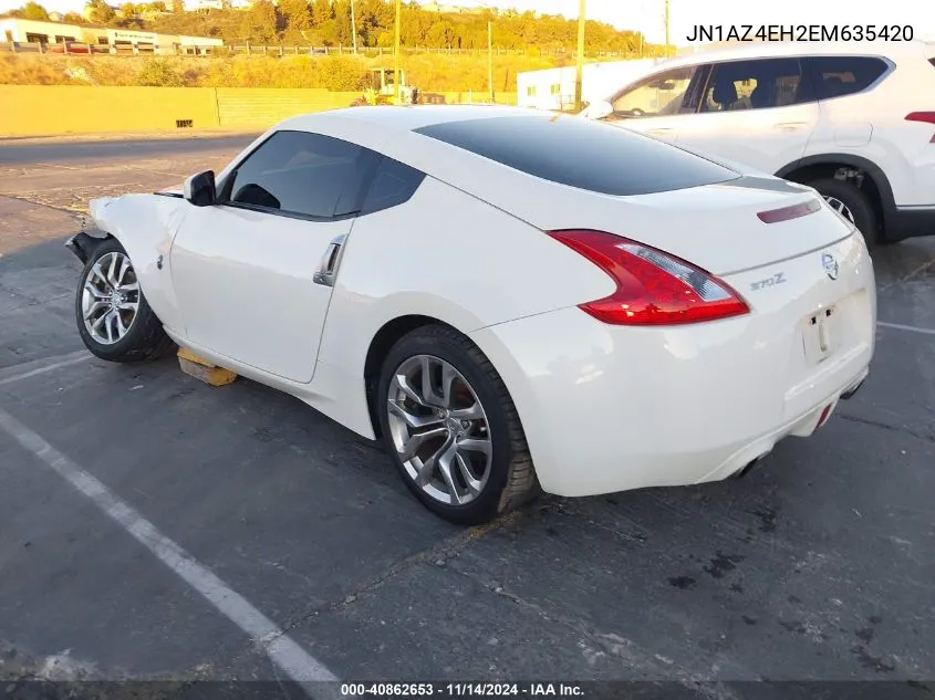 2014 Nissan 370Z VIN: JN1AZ4EH2EM635420 Lot: 40862653