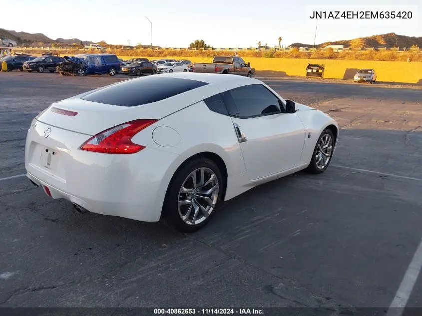 2014 Nissan 370Z VIN: JN1AZ4EH2EM635420 Lot: 40862653