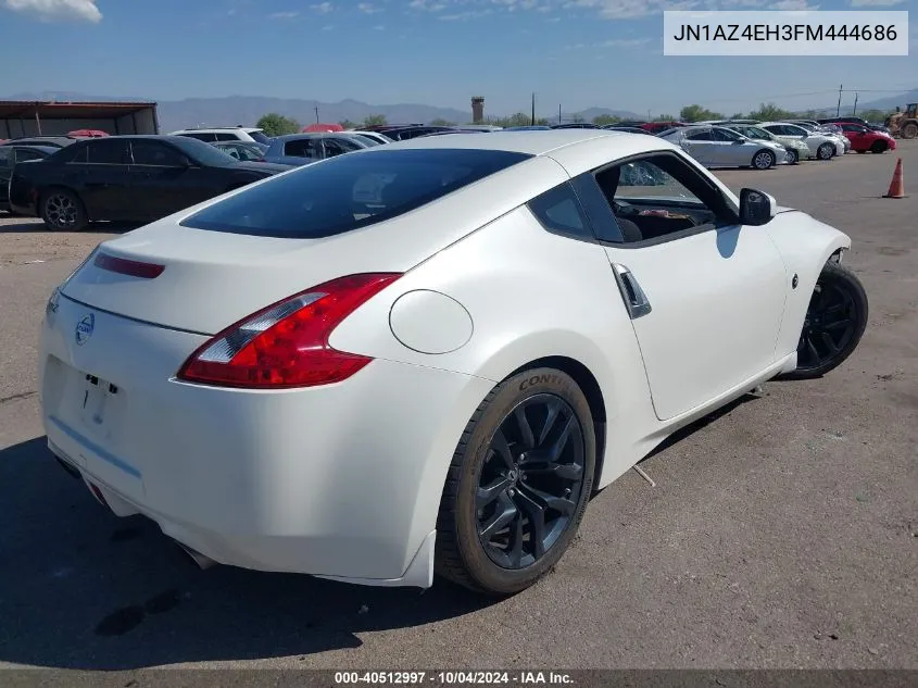 2015 Nissan 370Z VIN: JN1AZ4EH3FM444686 Lot: 40512997