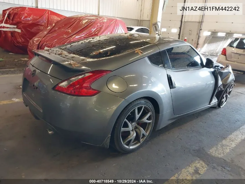 2015 Nissan 370Z Sport Tech VIN: JN1AZ4EH1FM442242 Lot: 40718549