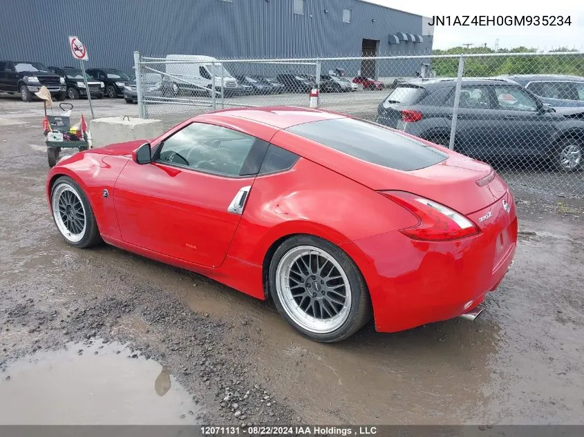 JN1AZ4EH0GM935234 2016 Nissan 370Z Tour/Spt/Tech/Nismo/Tech