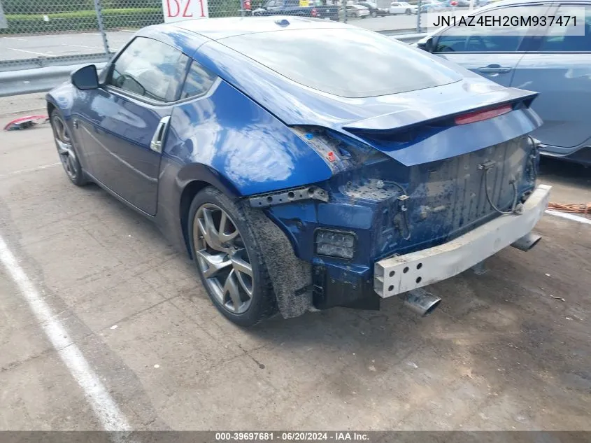 JN1AZ4EH2GM937471 2016 Nissan 370Z Sport Tech