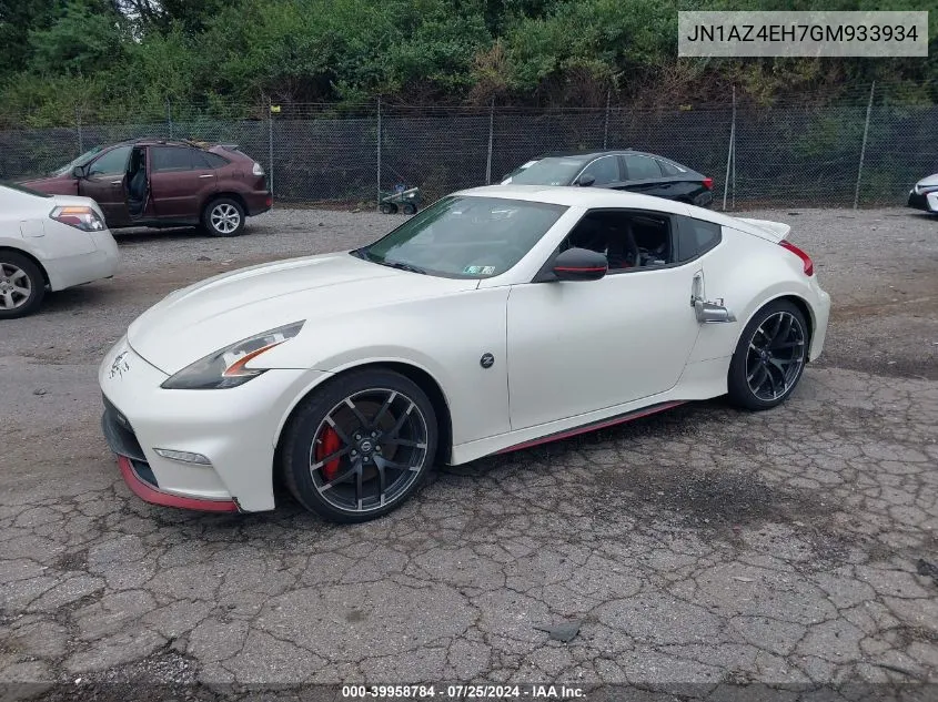 JN1AZ4EH7GM933934 2016 Nissan 370Z Nismo