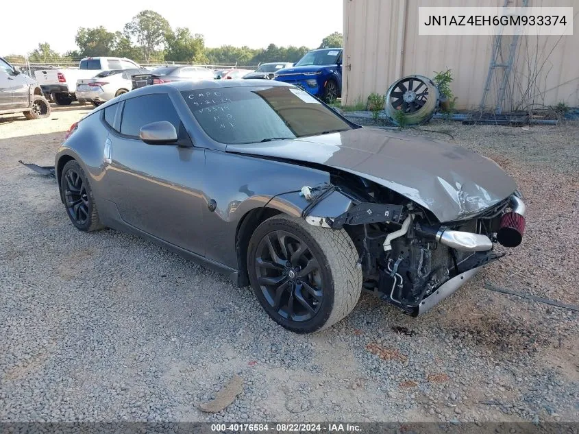 2016 Nissan 370Z VIN: JN1AZ4EH6GM933374 Lot: 40176584